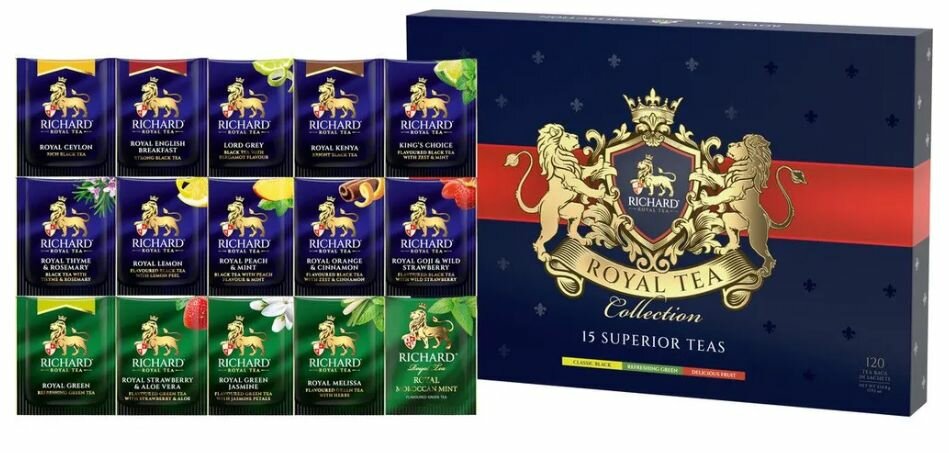 Чай Richard Royal Tea Collection ассорти, 120 пакетиков