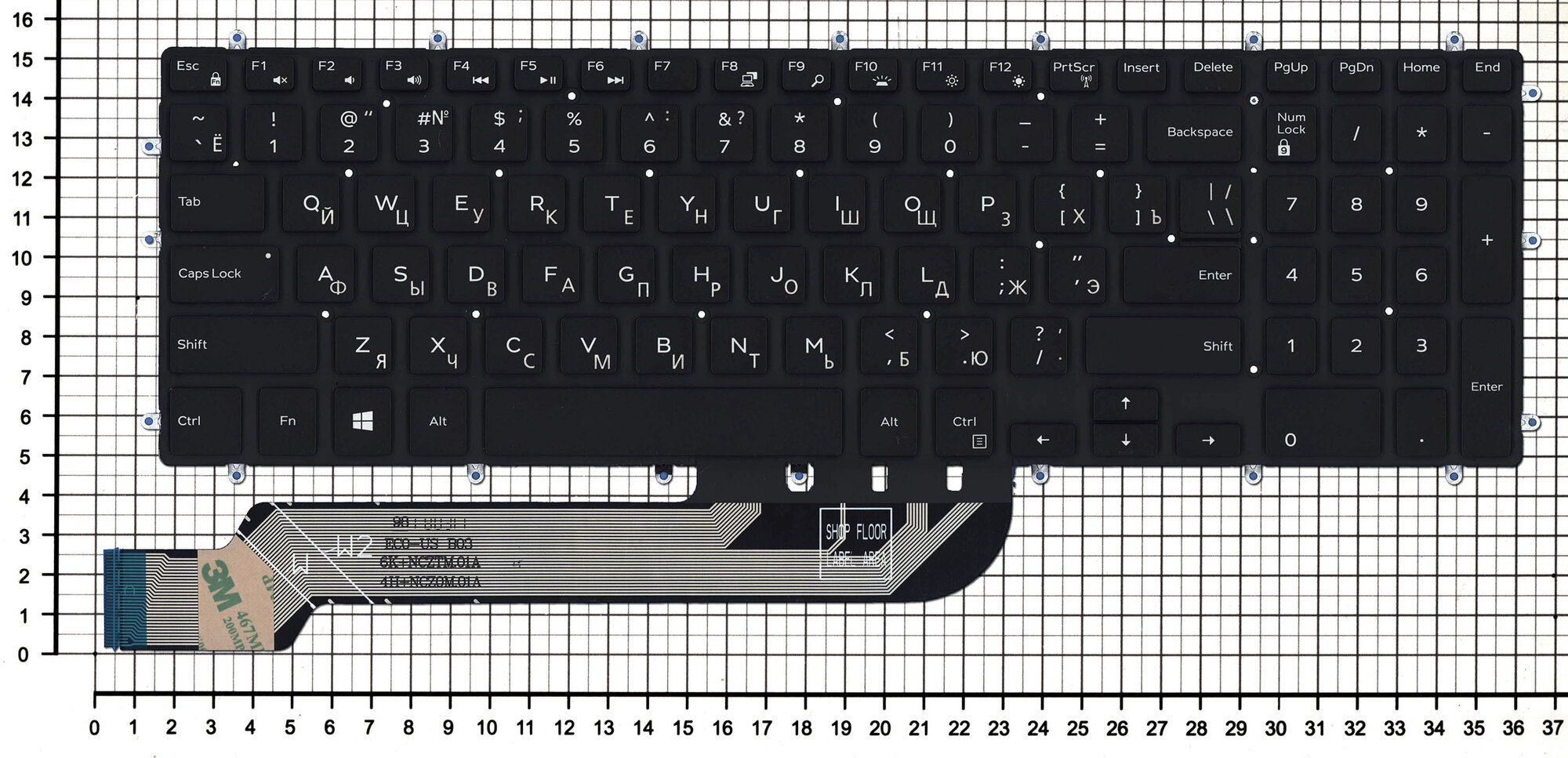 Клавиатура для ноутбука DELL 3579