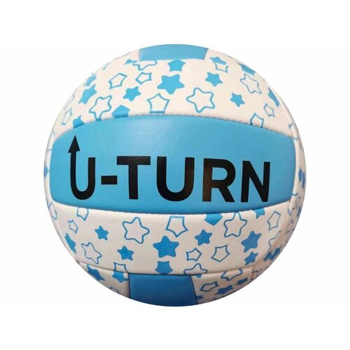 Мяч волейбольный PVC шитый бело-голубой 13382 1010₽