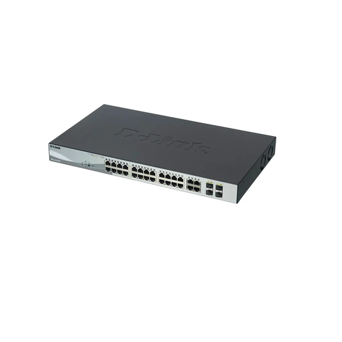 Коммутатор D-Link 24G 24PoE 193W управляемый