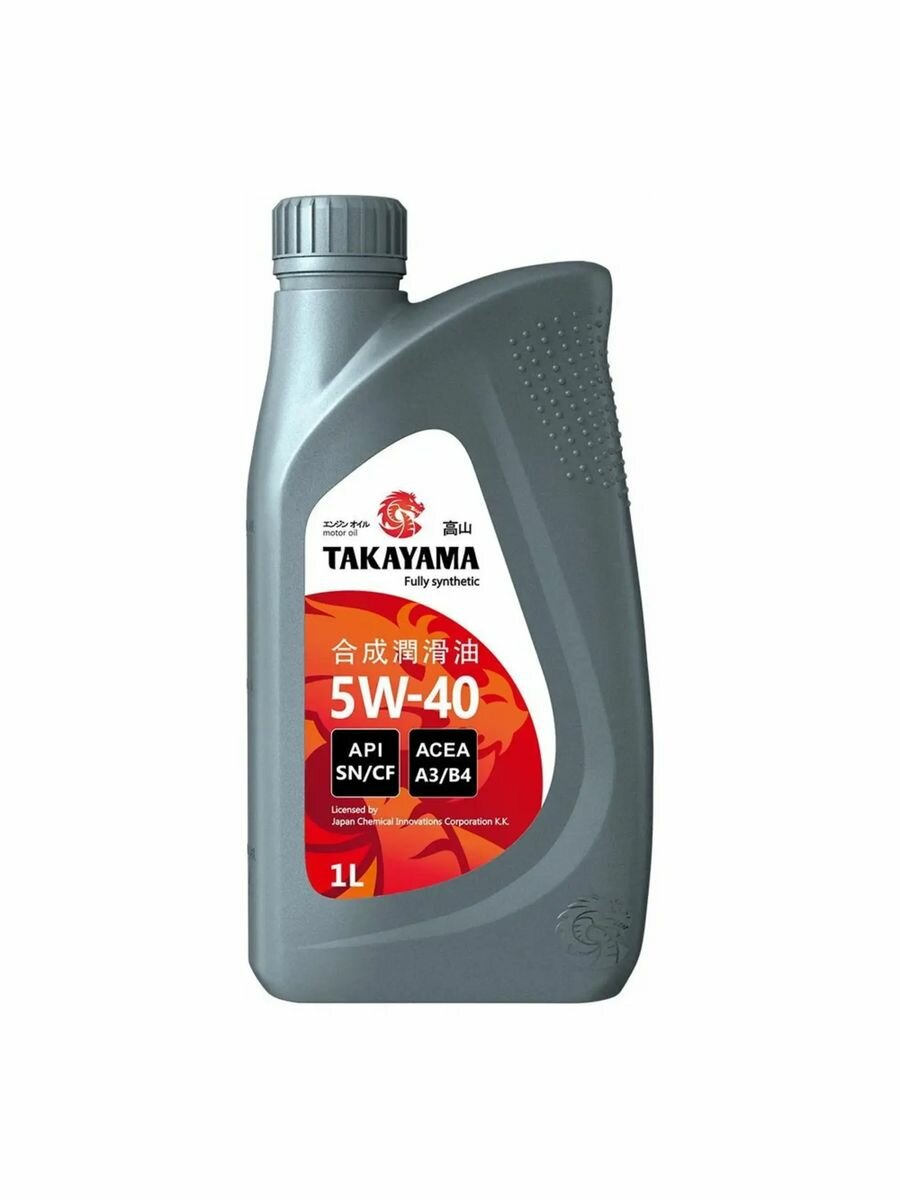 TAKAYAMA SAE 5W-40 API SN/СF пластик синтетика 1л (605528)