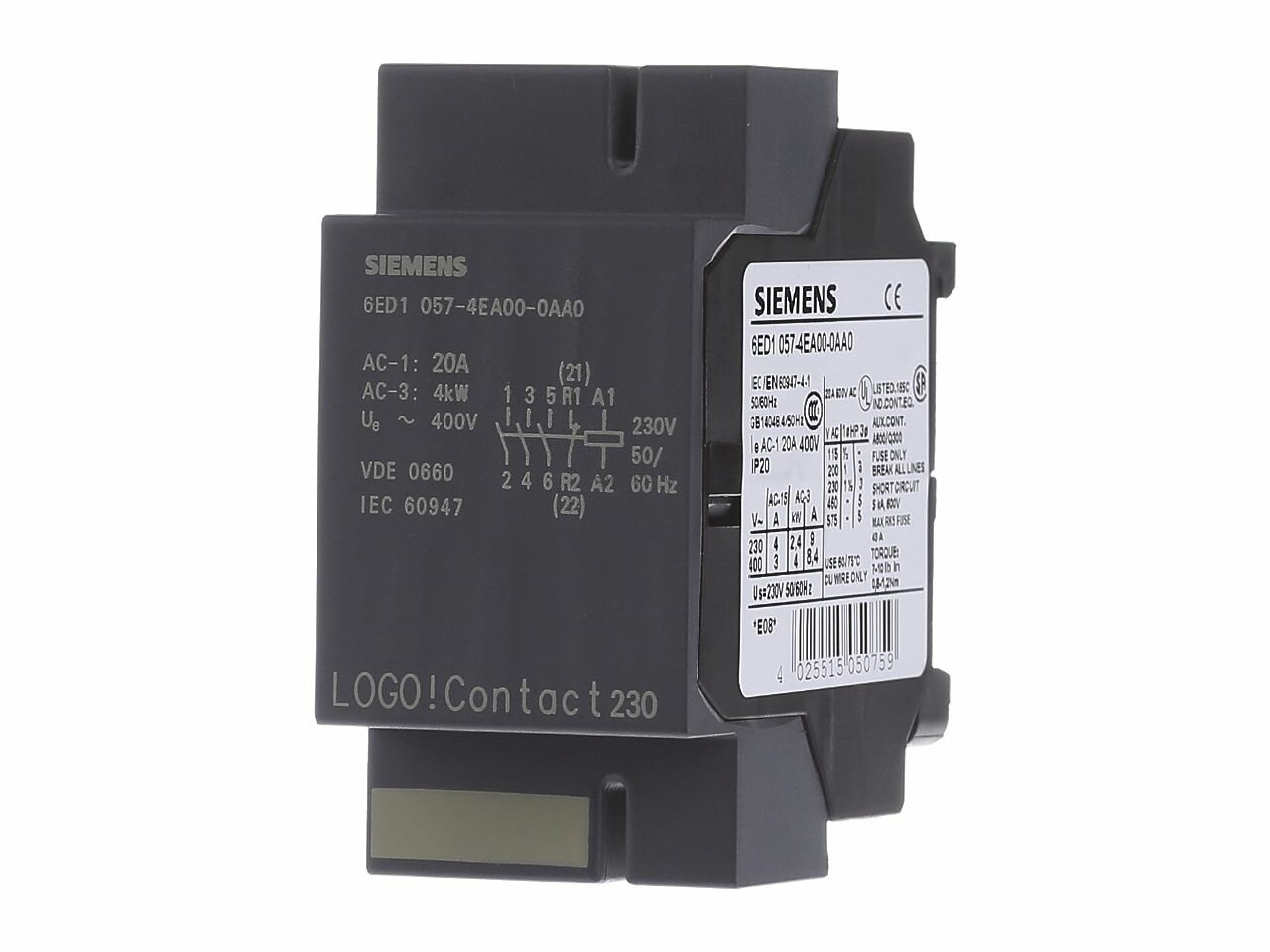 Модуль цифрового ввода / вывода ПЛК 6ED1057-4EA00-0AA0 – Siemens – 4025515050759