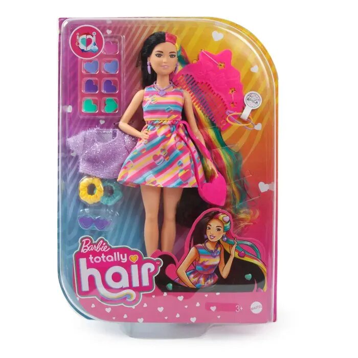 Кукла Barbie Totally Hair Сердца HCM90