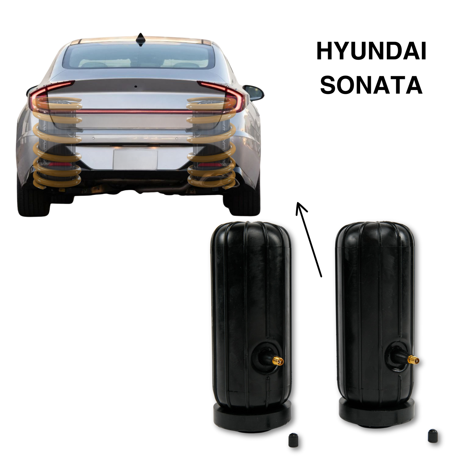 Пневмобаллоны в пружины HYUNDAI SONATA