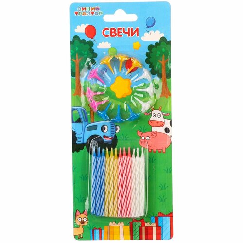 Набор свечей для торта Синий трактор 296₽