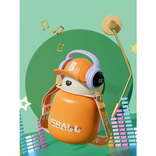 Термос с датчиком температуры с трубочкой 1800₽