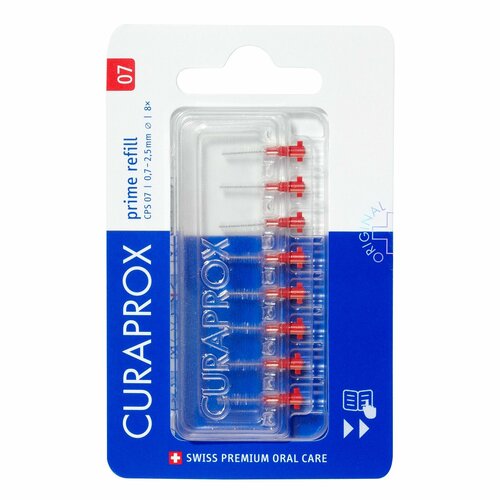 фото Ершики межзубные curaprox prime 0,7мм 8шт