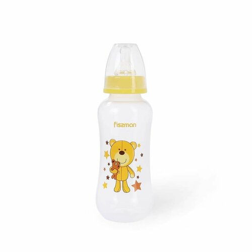 FISSMAN Детская бутылочка для кормления пластиковая Желтая 300мл