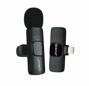 Беспроводной радио микрофон BOYA WM-3 для смартфонов c Lightning - IPhone 5s/6s/7/8/X/Xs/11/12/13/14 pro Max/Ipad