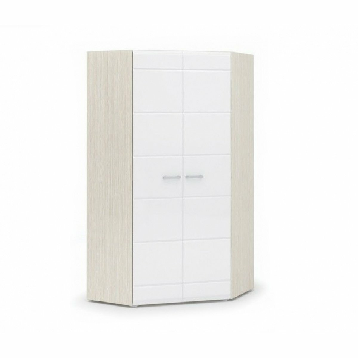 фото Шкаф угловой 2-х створчатый "Симба" SL SL - Белый глянец / Белфорт SL