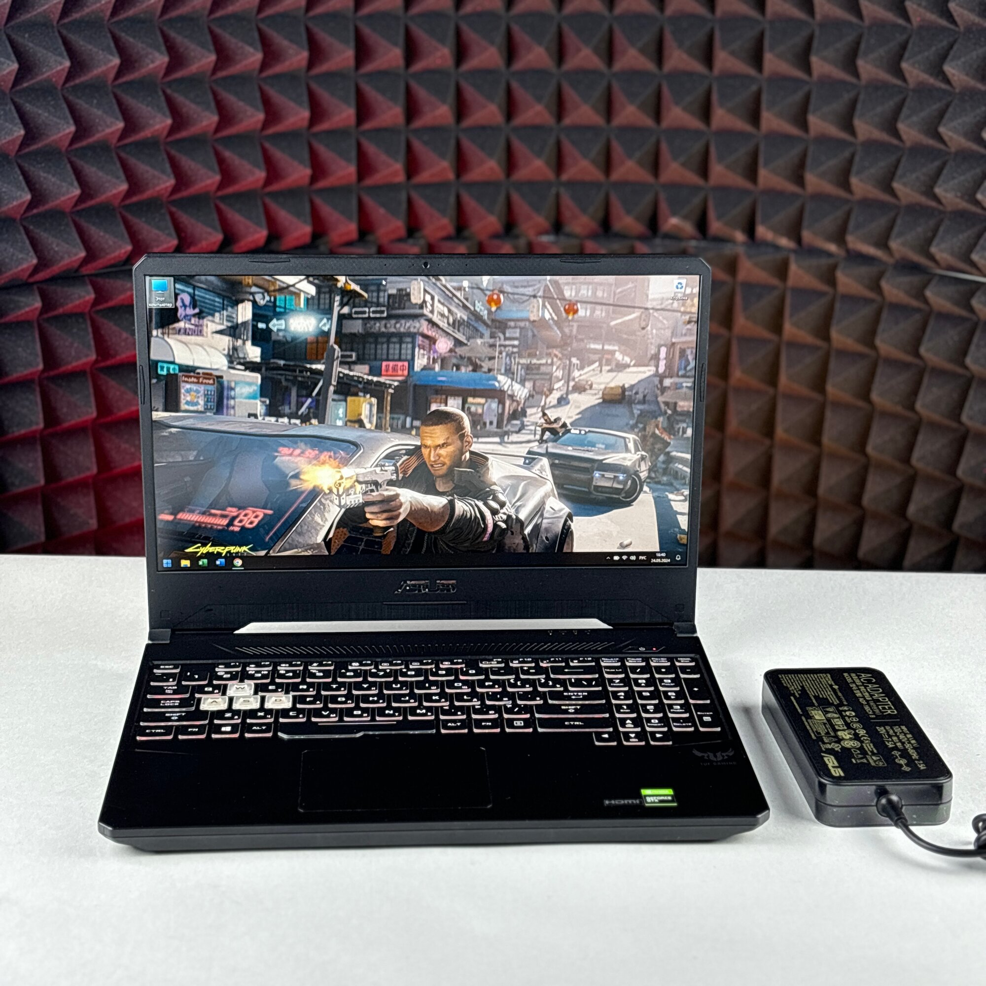 Ноутбук Asus FX95D (1920x1080, 120Hz, AMD Ryzen 5 3550H 2.1-3.7 ГГц, RAM 816ГБ, SSD 512 ГБ, GeForce GTX 1650 (4gb), Win11)