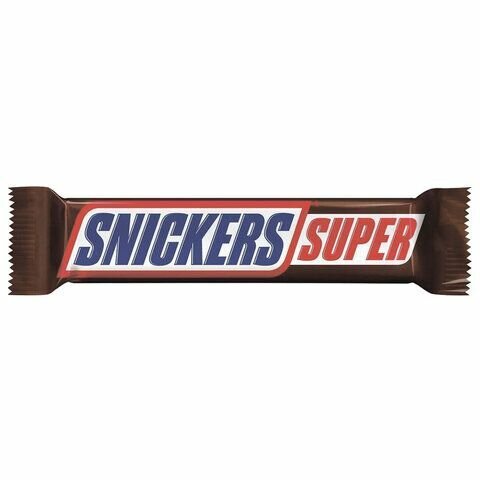Шоколадный батончик Snickers Super, 32 шт по 80 г / Нуга, карамель, арахис, шоколад