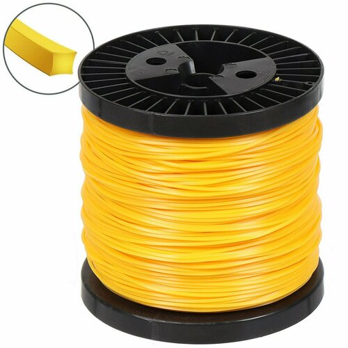 Леска для триммера 3 мм 150 м квадрат Трион 1696₽