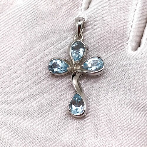 Подвеска, серебро, 925 проба, топаз