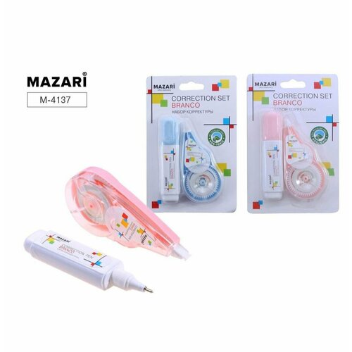 Набор корректоров 2 предмета ручка лента Branco 29842 400₽