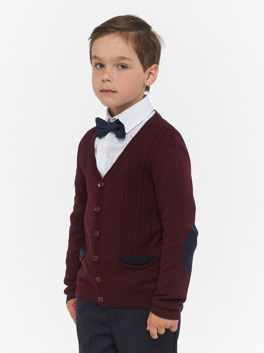 Кардиган VAY размер 40 152 бордовый
