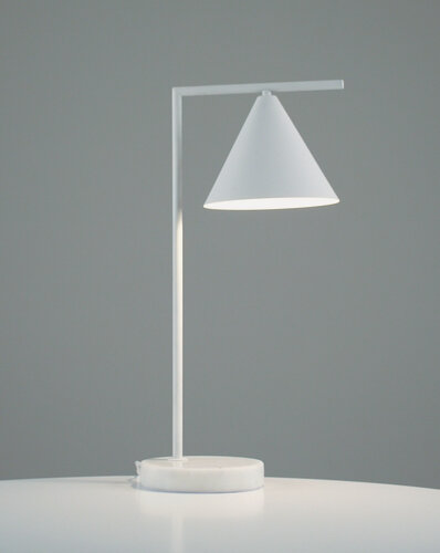 Изображение товара Лампа настольная Moderli V11596-1T Omaha, металл/мрамор, белая