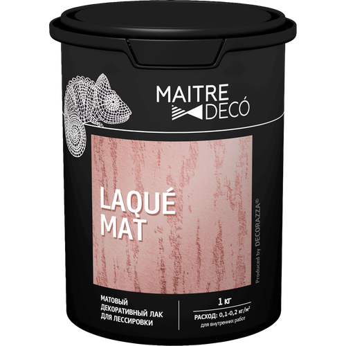 Лак декоративный Maitre Deco Laque Mat для лессировки матовый 1 кг
