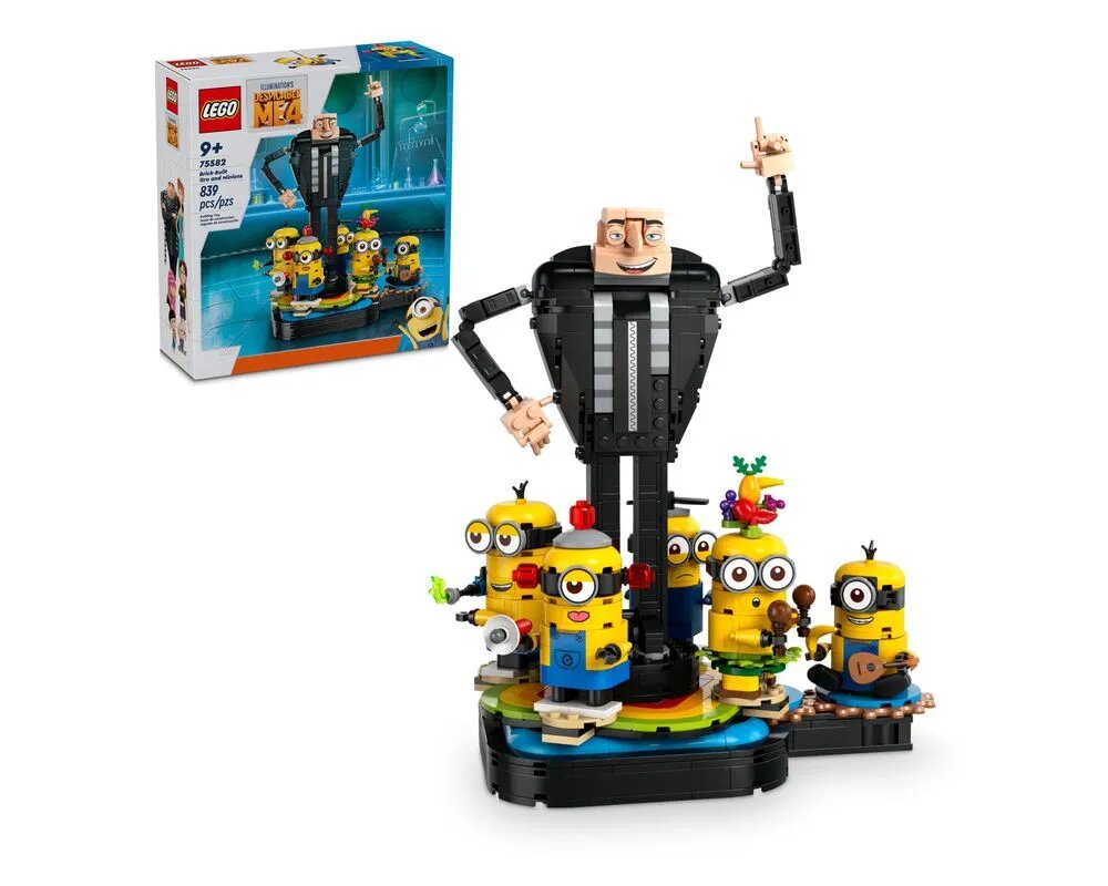 LEGO Despicable Me 4 75582 Brick-Built Gru and Minions 839 дет.