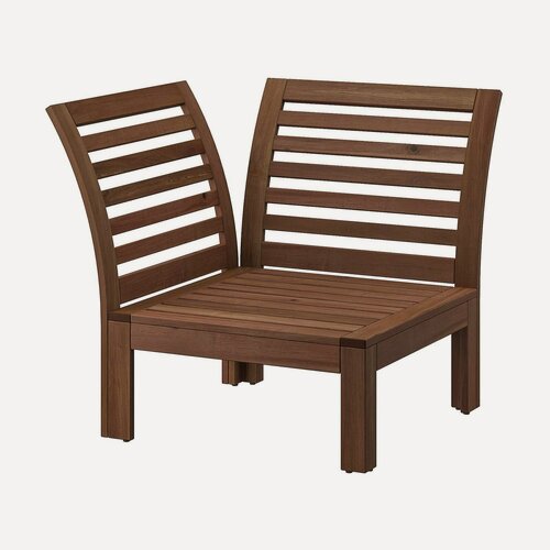 Изображение товара Секция модульного дивана белая акация аллюр с 2-мя спинками, коричневого цвета