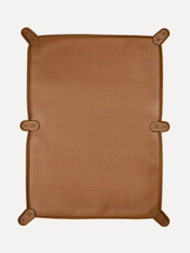 Изображение товара Широкий силиконовый коврик-лоток Japan Premium Pet с бортиком для собачьих пелёнок, шоколадный, 58x44 см