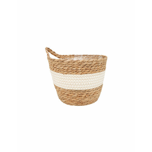 Кашпо плетеное для цветов Natural House Танзания с ручкой 15 л 856₽