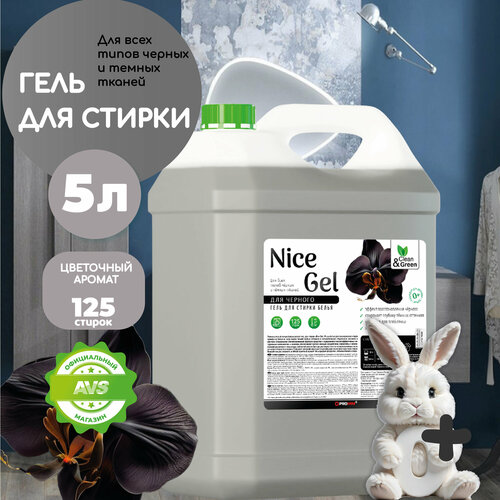 Гель для стирки чёрного и тёмного белья CleanGreen Nice Gel концентрат 5 литров 790₽