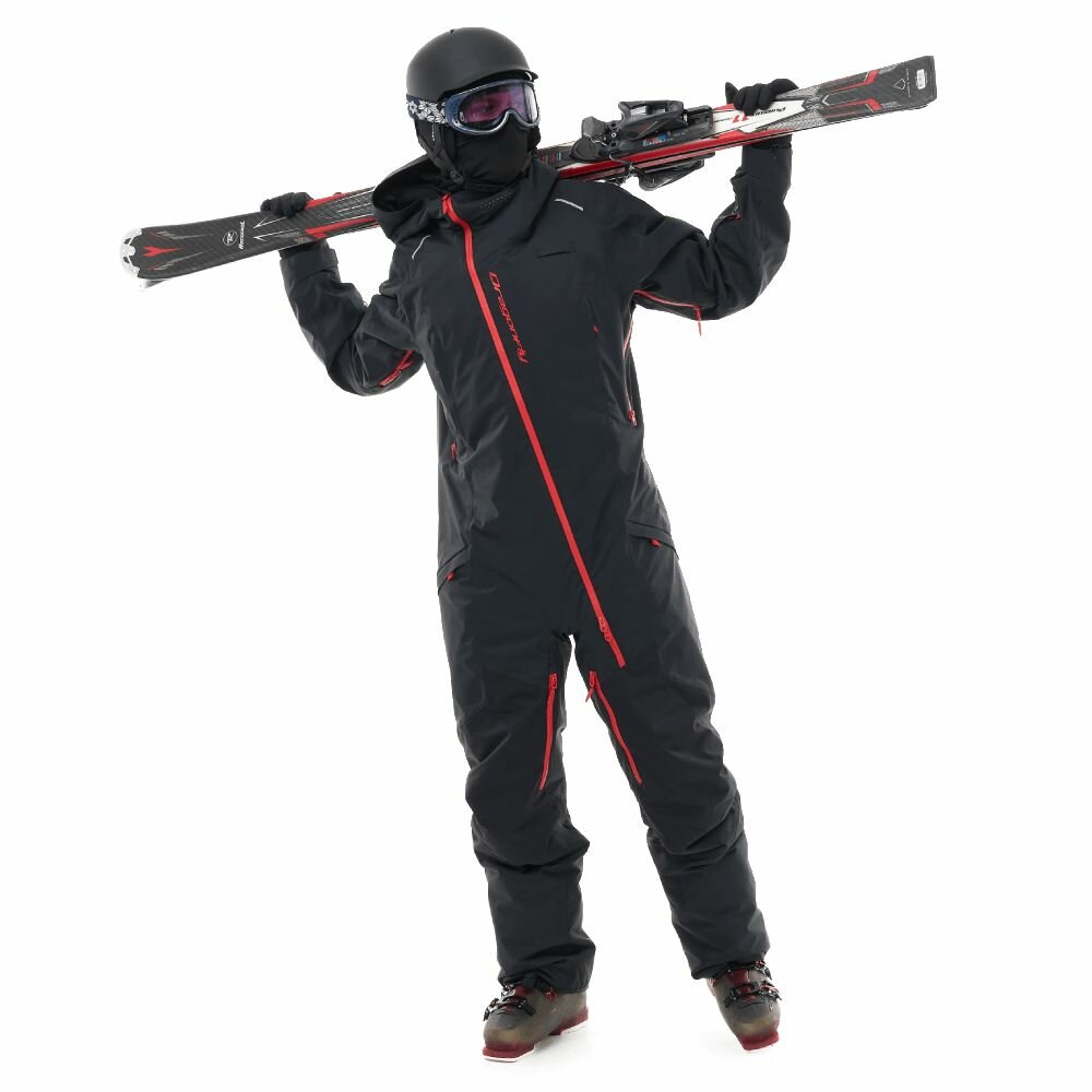 Комбинезон горнолыжный Dragonfly Базовая коллекция, размер XL, black/red