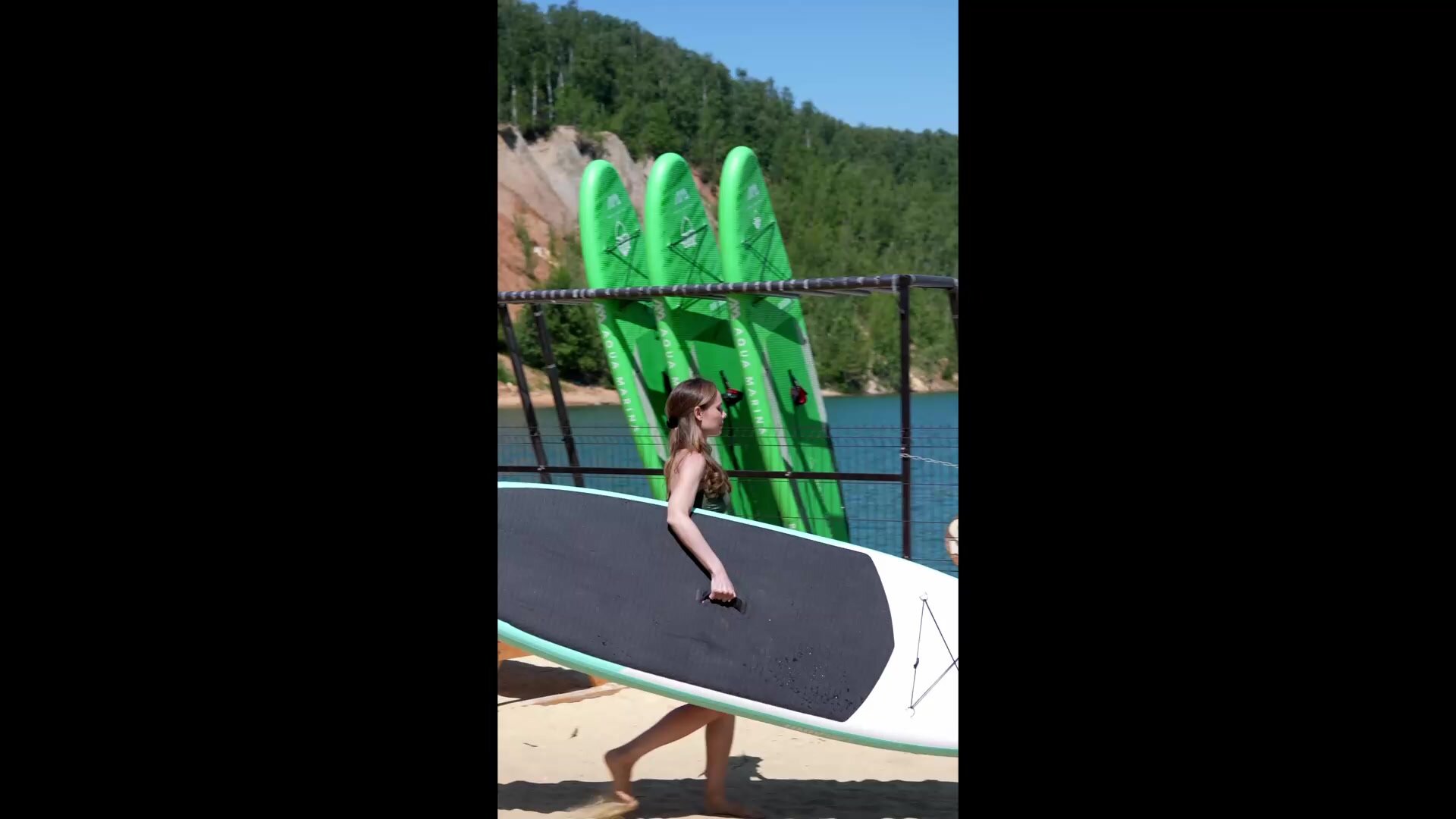 Сапборд надувной для плавания UNIX Line sup board Africa Spirit 335 см до 200 кг, двухслойный, с веслом, рюкзак, насос — фото 1