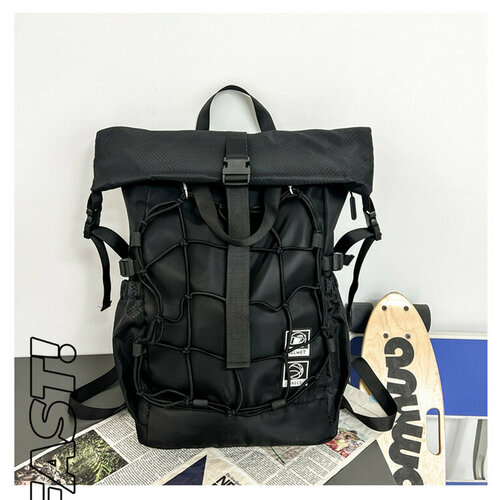 Городской молодежный рюкзак с отделение для мяча, 30 л, черный