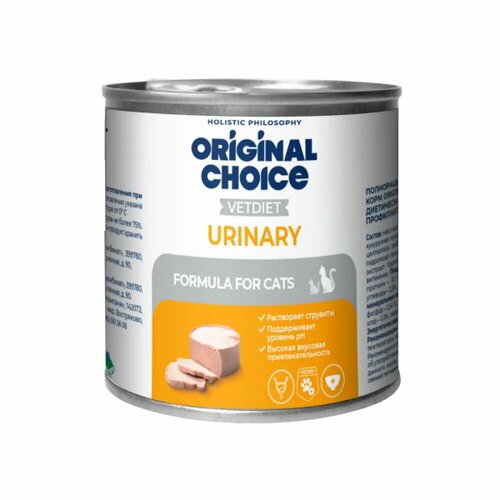 Консервы для кошек Original Choice VetDiet Urinary для профилактики мочекаменной болезни МКБ 240 г 211₽