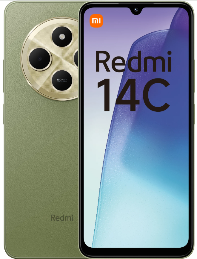 Смартфон Xiaomi Redmi 14C 8/256ГБ RU, Dual nano SIM, зеленый