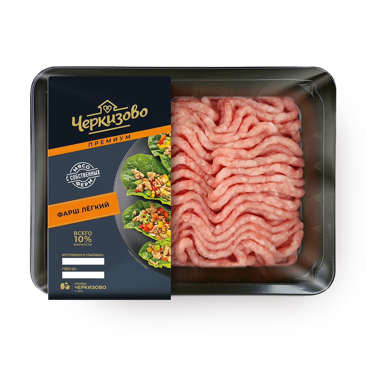 Фарш Черкизово, из свинины и говядины, легкий, 400 грамм, 1 упак.