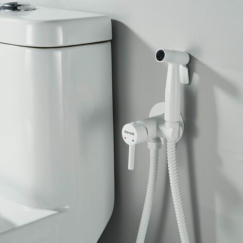 Изображение товара Встраиваемый однорычажный смеситель с гигиенической лейкой Shevanik S147 латунь