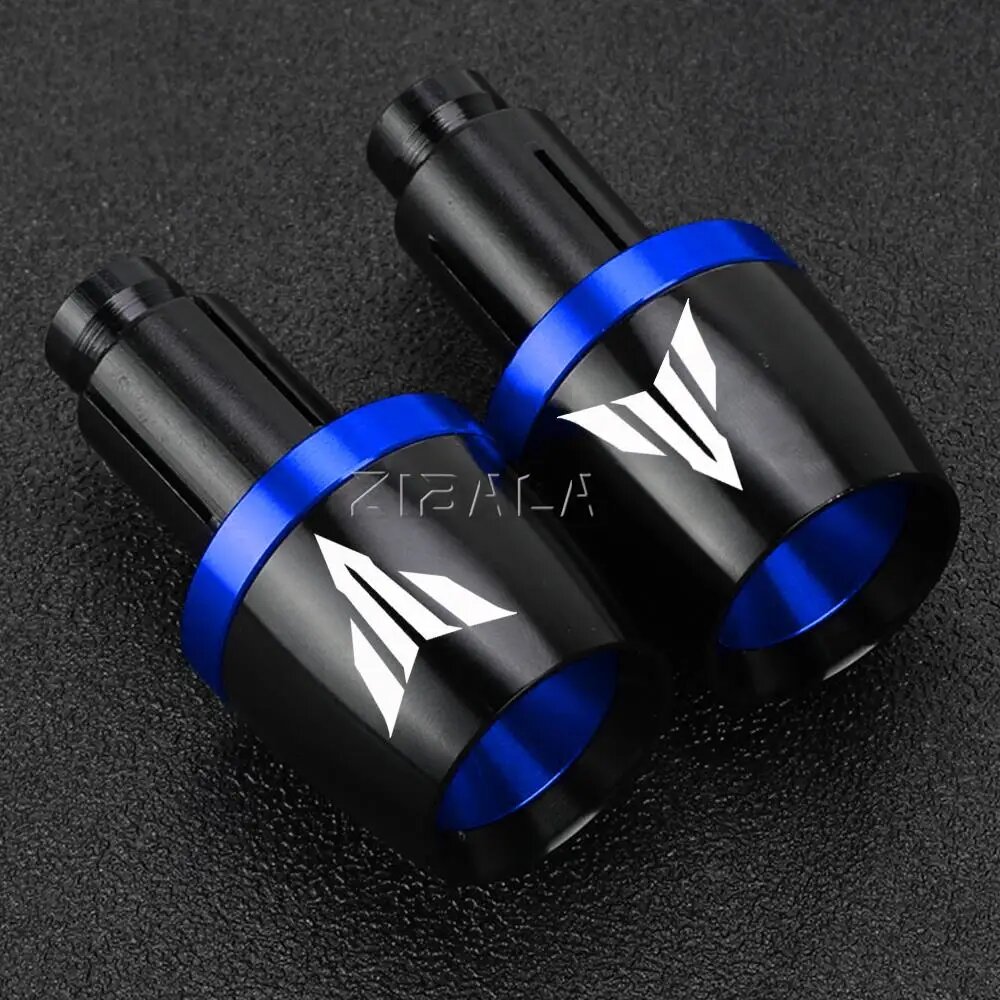 Для Yamaha MT01 MT03 MT-07 MT07 MT09 MT10 MT25 TRACER 900 GT Аксессуары для мотоциклов Ручка руля с ЧПУ Концы заглушки слайдера Крышка, blue