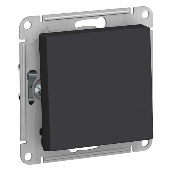 8 шт. Systeme Electric AtlasDesign Карбон Кнопка нажимная сх.1, 10АХ, механизм ATN001015