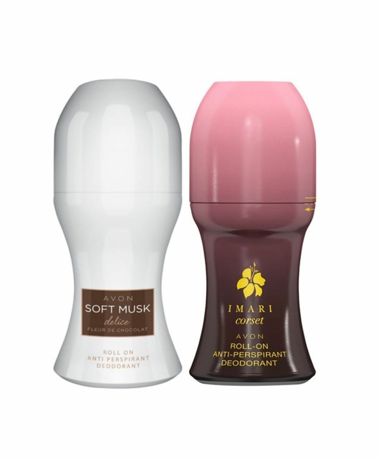 AVON Дезодоранты Imari Corset 50 мл + Soft Musk Delice 50 мл