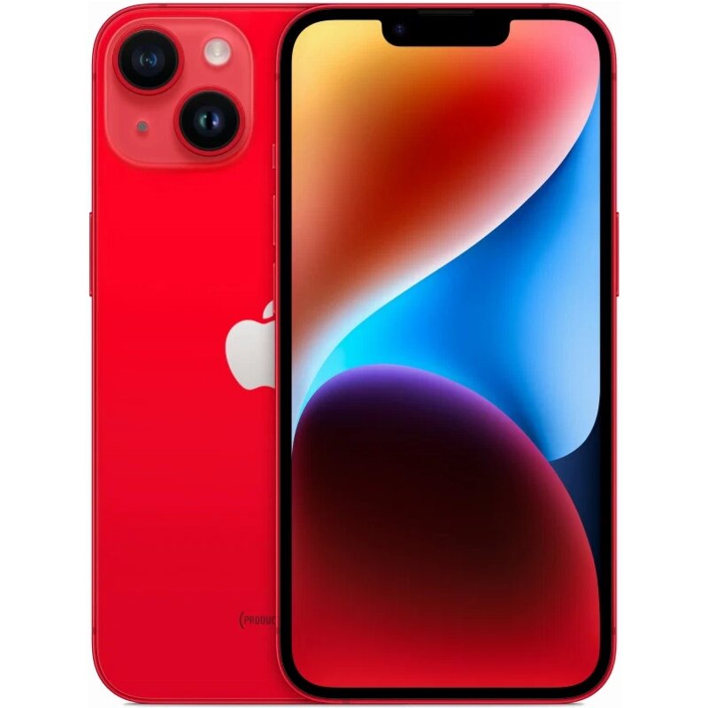 Смартфон Apple iPhone 14 128 ГБ, красный, Dual SIM (nano SIM+eSIM)