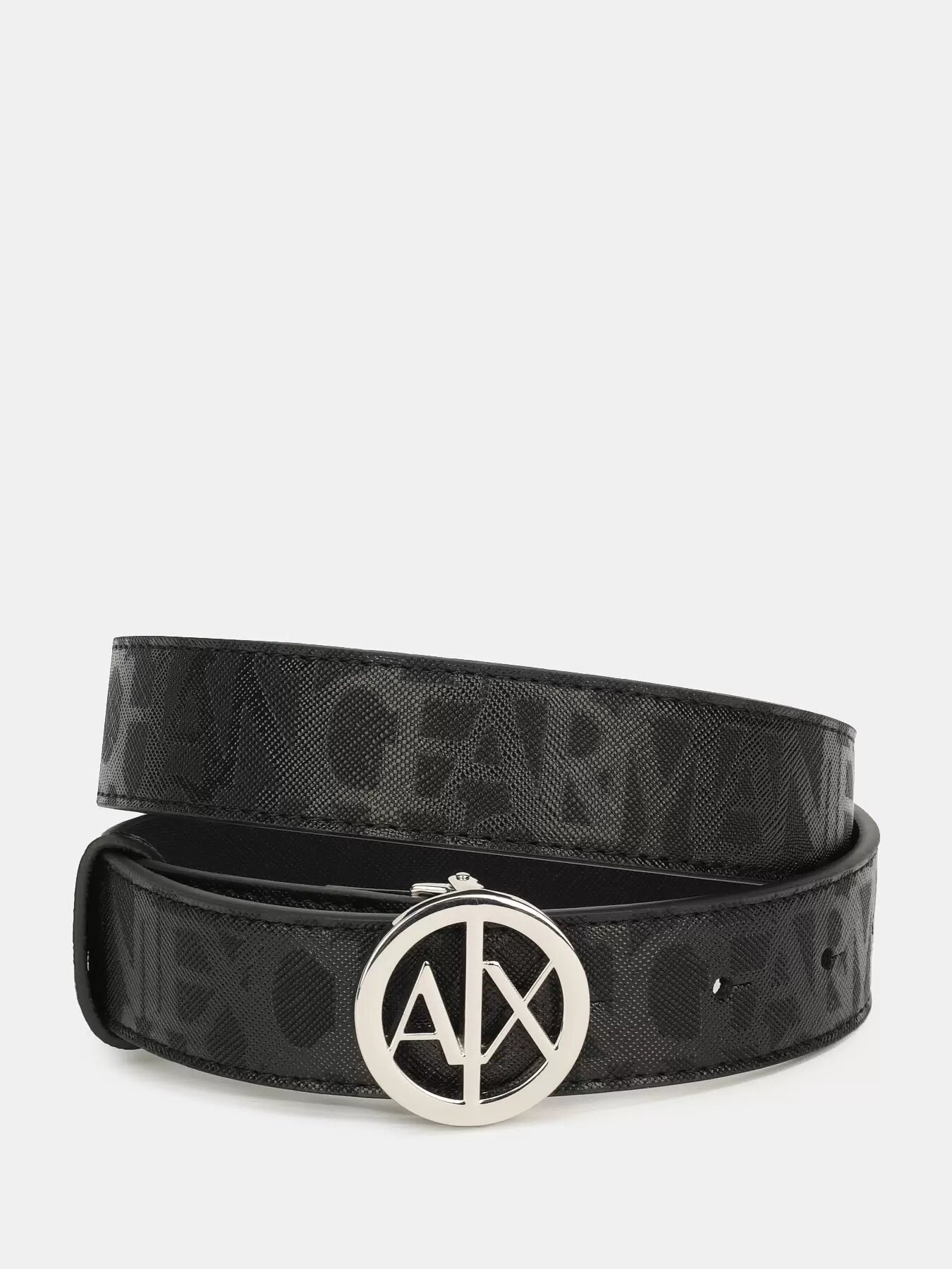 Ремень Armani Exchange для женщин, размер 85, черный