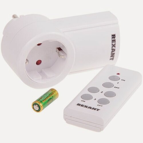 Изображение товара Радиоуправляемая розетка c пультом Rexant RX-001 (один пульт, одна розетка)