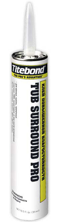 Монтажный клей для ванных и пластика Titebond Tub Kit Surround Pro белый картридж 296 мл.