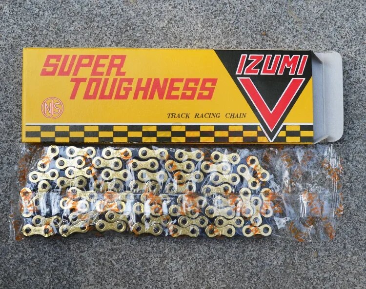 Цепь Izumi Super-V Track Single Speed, BLACK AND GOLDEN — фото 1