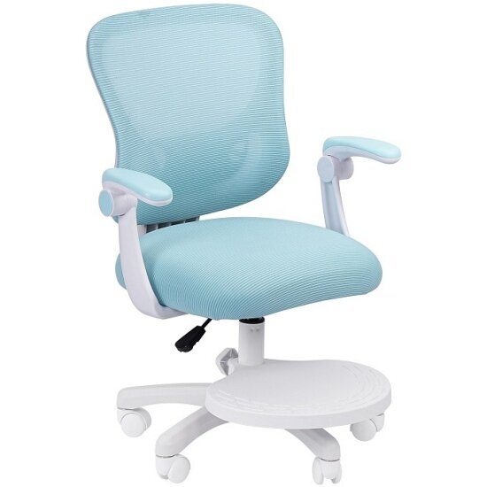 Кресло детское Chairman CH106 голубой с подножкой