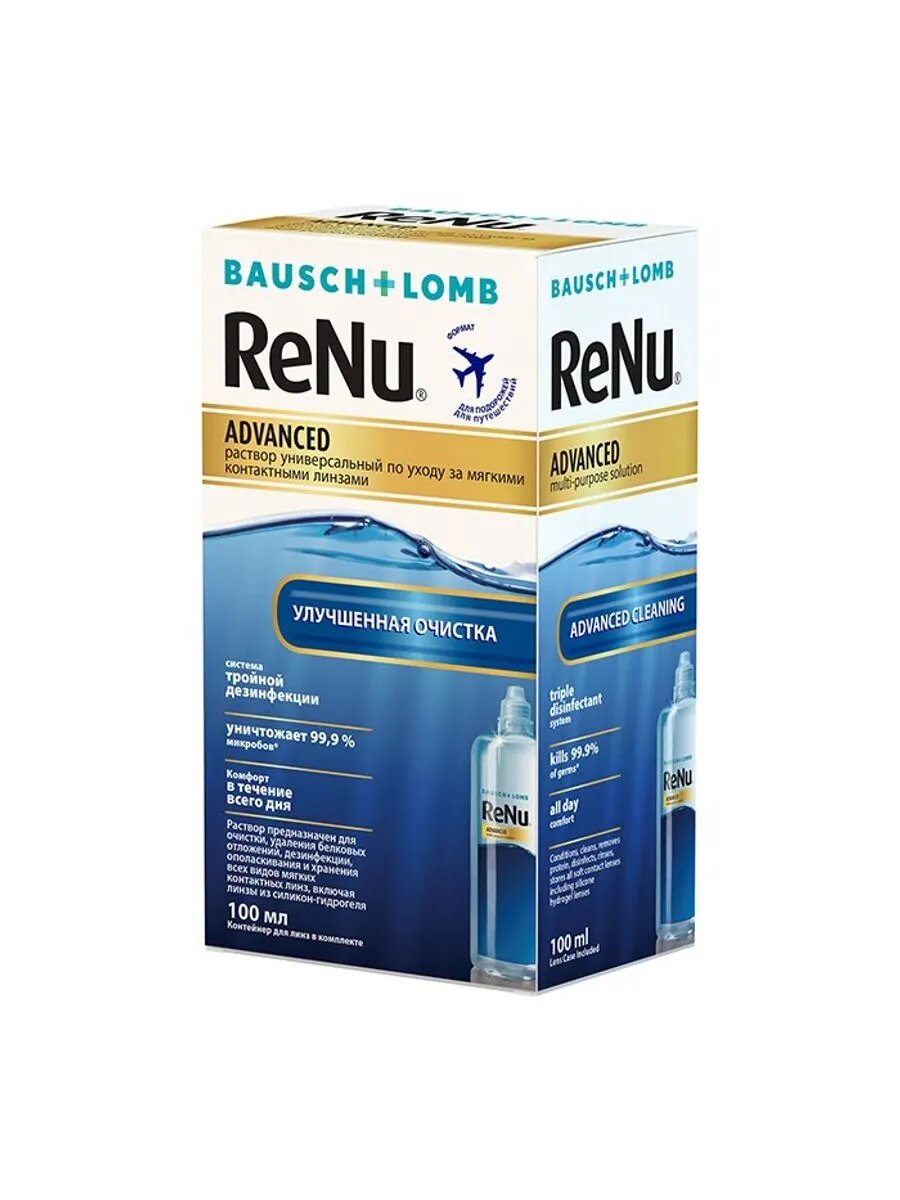 Изображение Раствор д/линз renu advanced 100мл