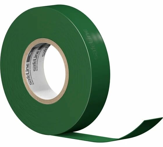Изолента Safeline 19/20 зеленый 4шт — фото 1