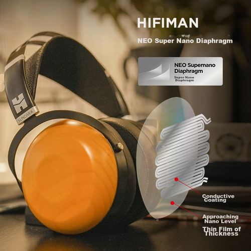 Изображение товара Проводные наушники HIFIMAN SUNDARA-C Invisible Magnetic Closed Planar Diaphragm HIFI Headphones, цвет оранжевый