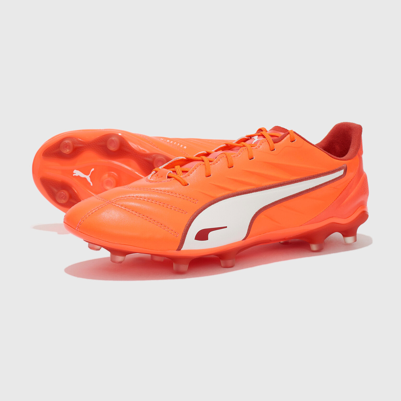 Бутсы PUMA KING PRO FG/AG, размер 9 UK, красный
