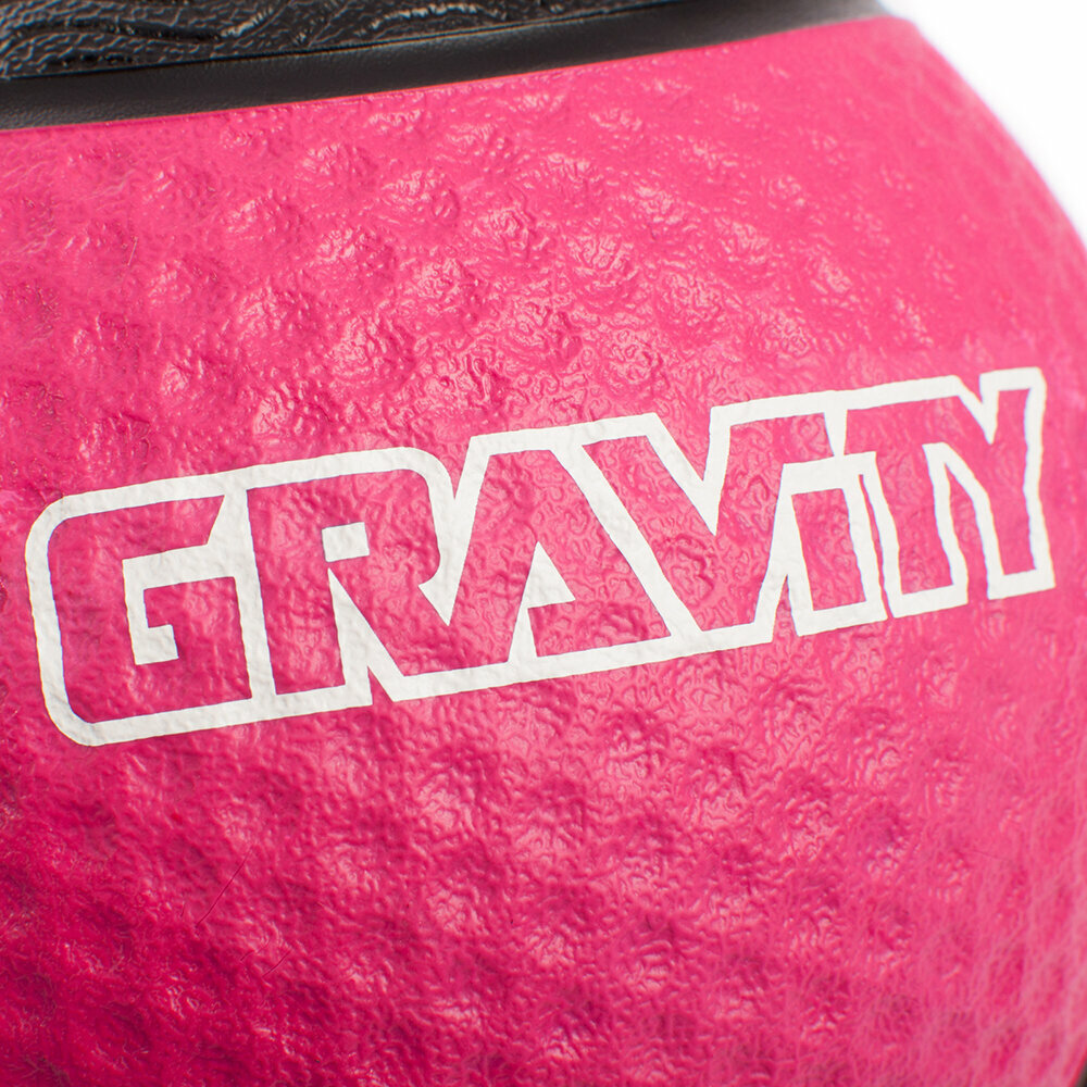 Резиновый медбол Gravity, 1кг, розовый — фото 1
