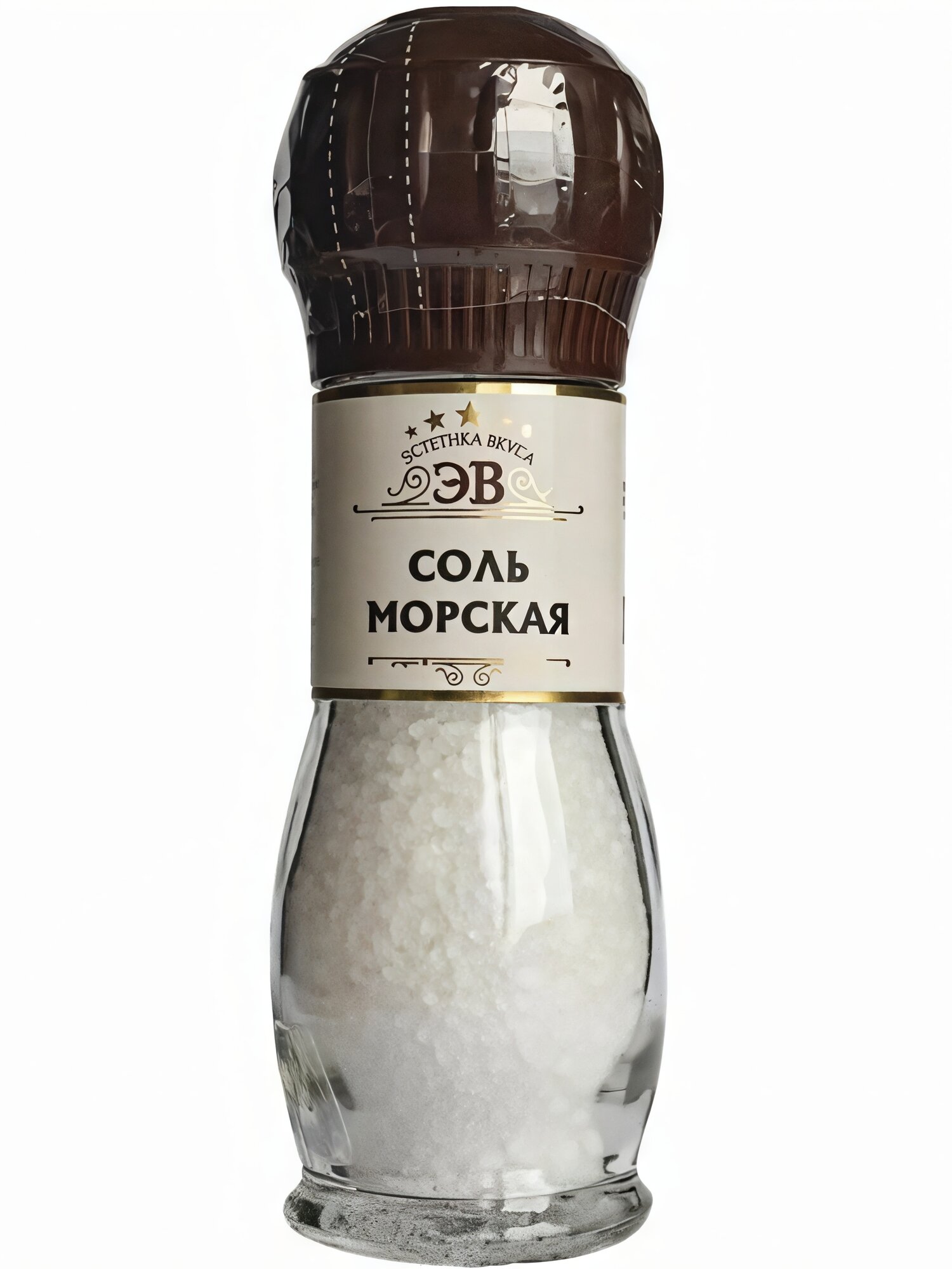 Приправа "Соль Морская" (пищевая), помол № 3, в мельнице, 82 гр.
