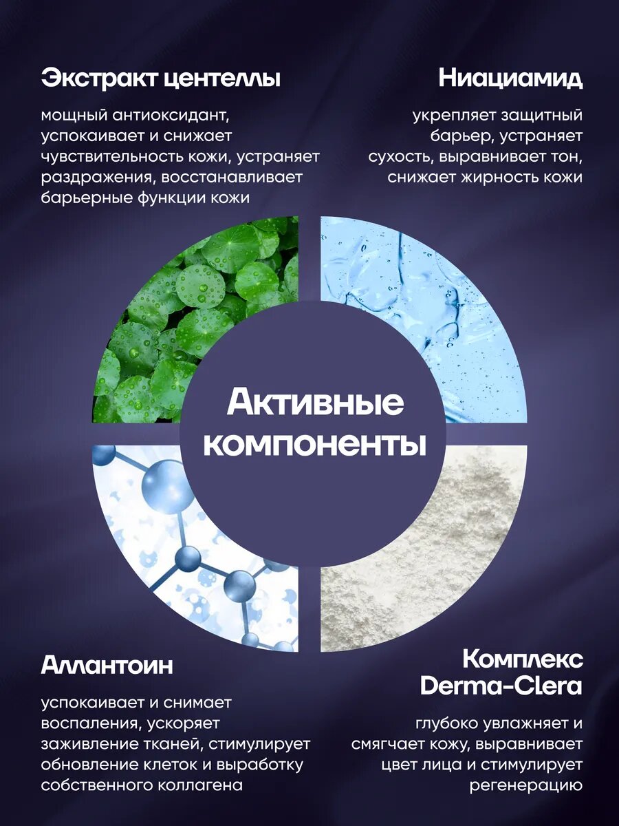 Крем Elsym8 "CicaCream", для лица, с центеллой, увлажняющий, для всех типов — фото 1